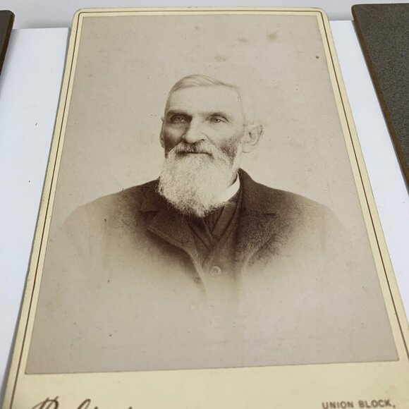 Antique Early 19th Century Set Of 9 ID'd Mens Portrait Photographs Collection - Picture 5 of 16